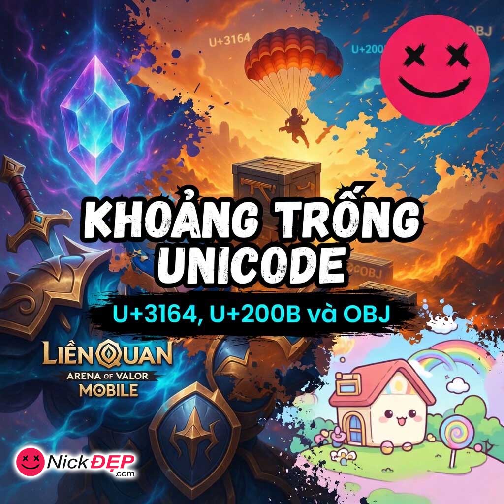 Kí Tự Khoảng Trống trong Game - NickDEP.com