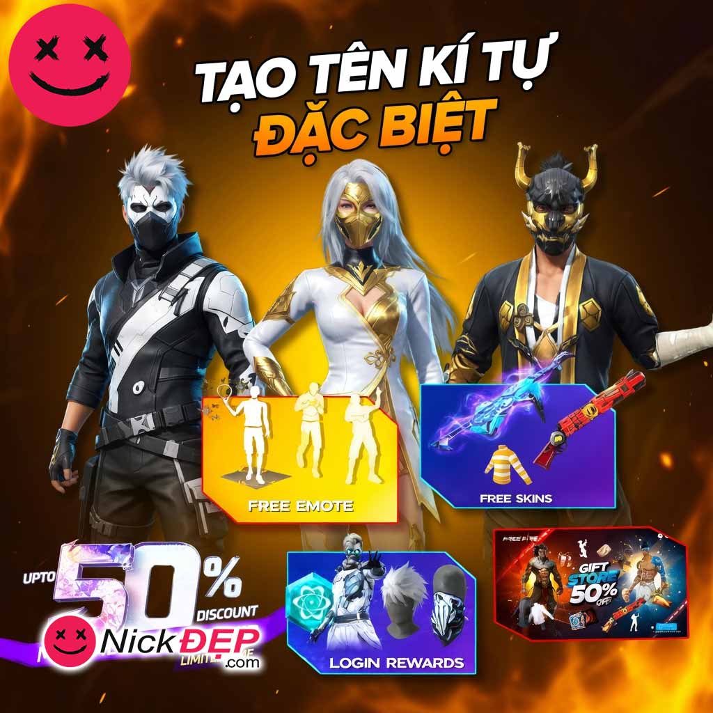 Tạo tên kí tự FF tại NickDEP.com